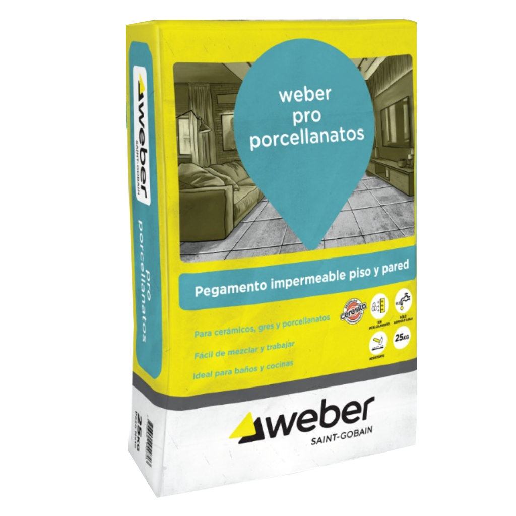 Weber Adhesivo Pro Gris 25 Kg 92-0102