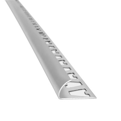 Guardacanto Arco De Pared De Aluminio Cromo Mate Atrim 10 X 2,5 Cm 1383