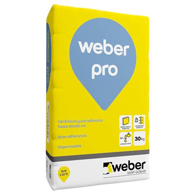Weber Adhesivo Pro Gris 30 Kg 92-0100/92-0101